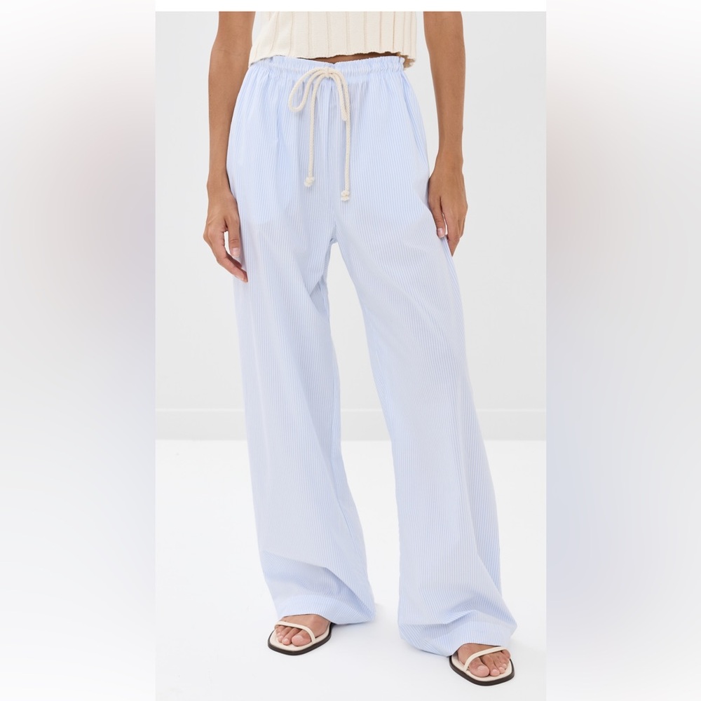 Perfect White Tee drawstring pants